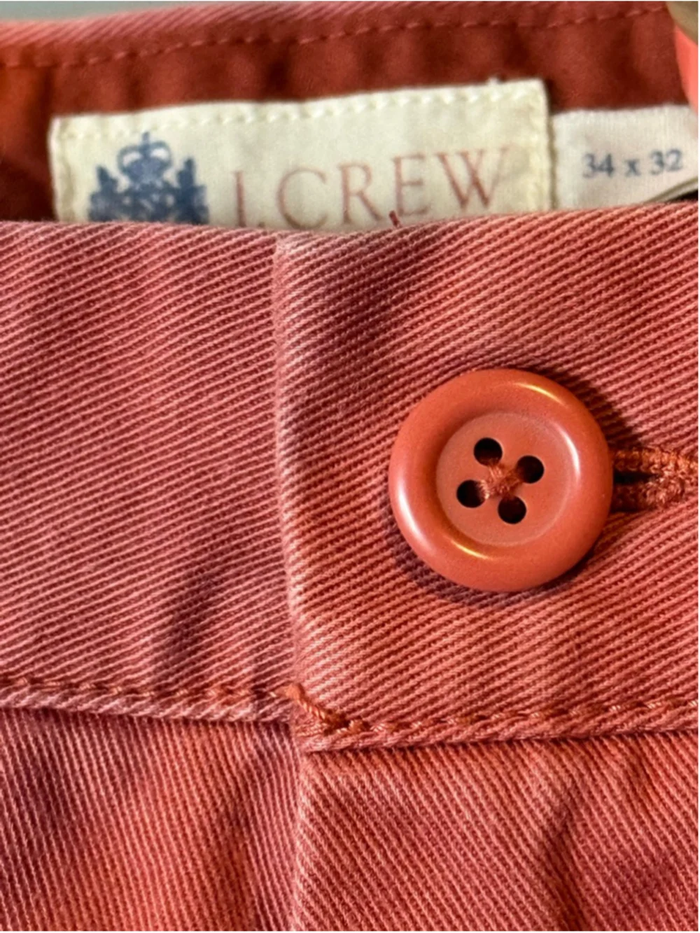 Men's J.Crew Red Chinos & Khakis Waist 34 x 32